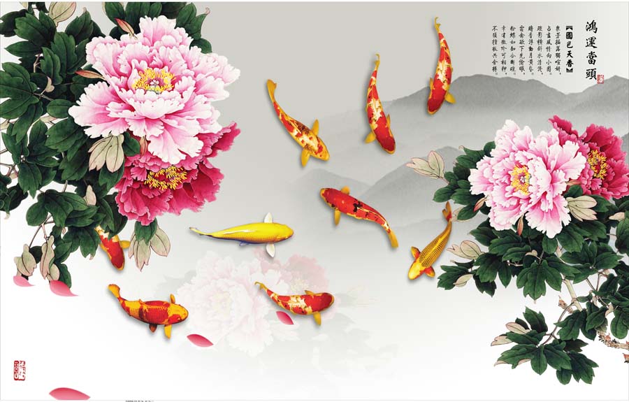 mau-tranh-canvas-ca-chep-mau-don-dep-treo-phong-khach