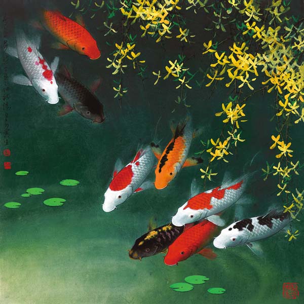 mau-tranh-canvas-ca-chep-ca54